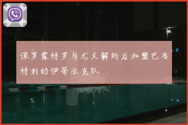 保罗蒙特罗与尤文解约后加盟巴洛特利的伊蒂法克队