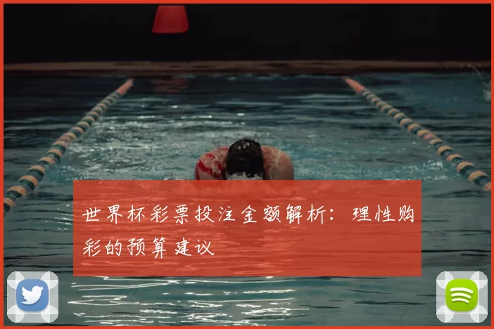 世界杯彩票投注金额解析:理性购彩的预算建议
